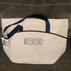 Beige Weekend Tote Bag